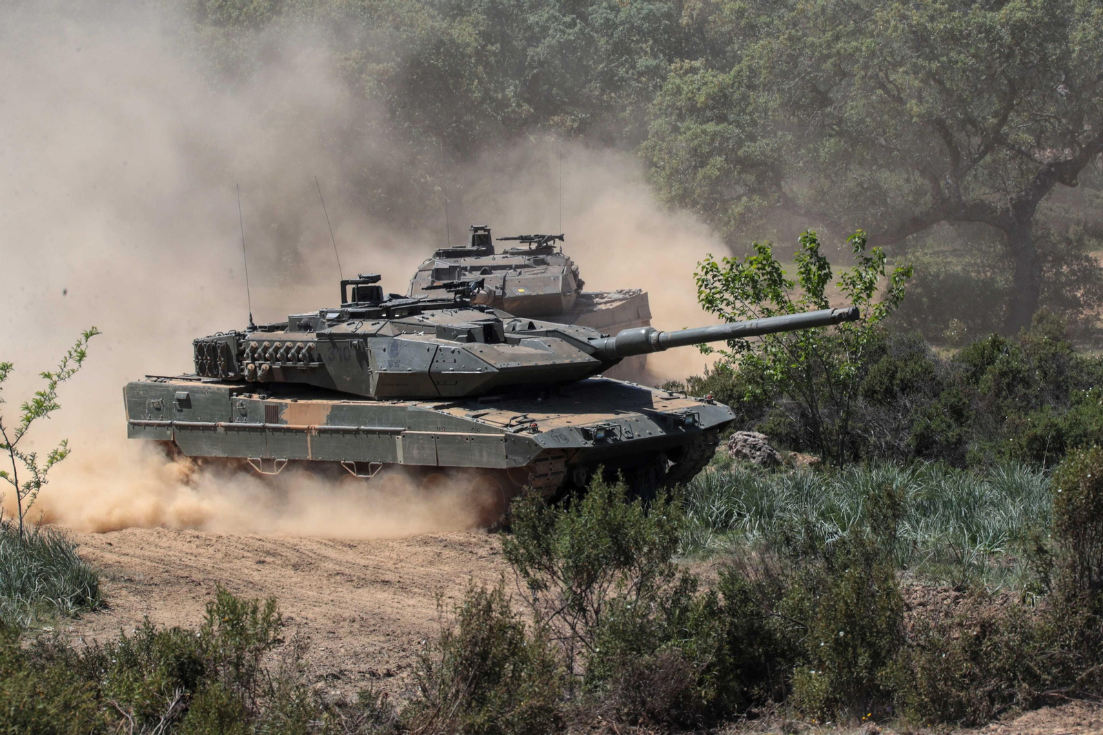Archivo - Un tanque Leopard 2E