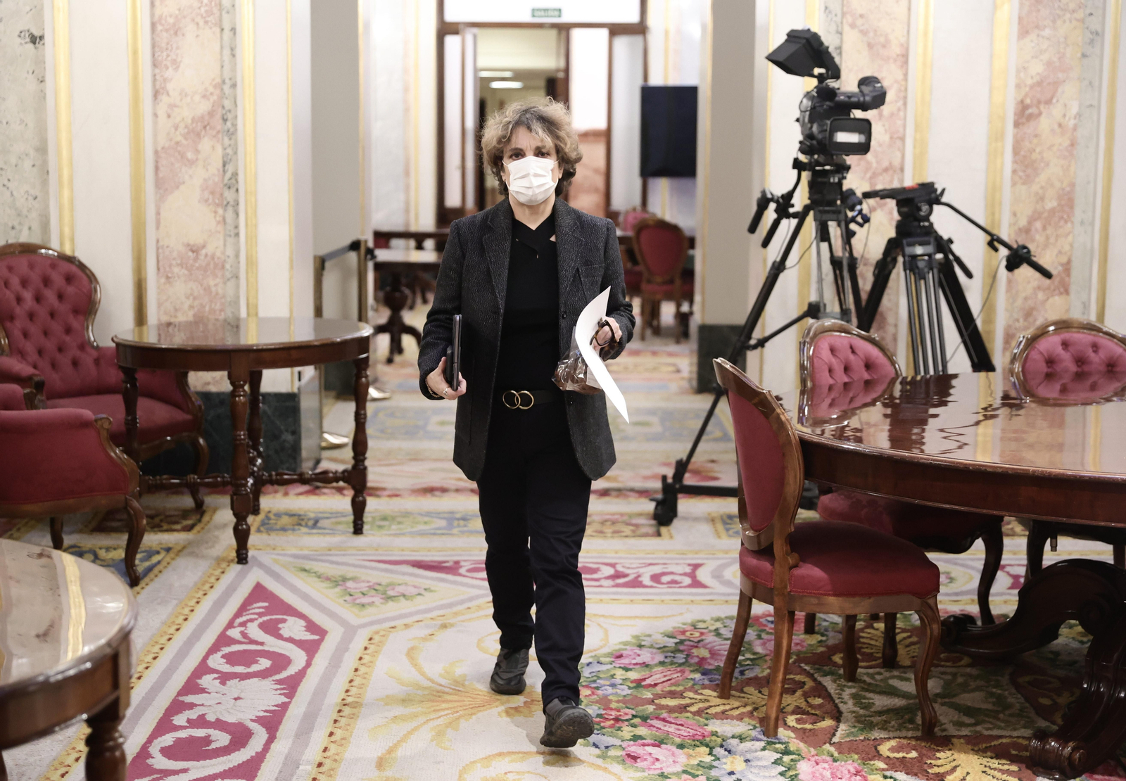 Archivo - La vicepresidenta tercera del Congreso de los Diputados, Gloria Elizo, a su llegada a una Mesa del Congreso de los Diputados, a 14 de diciembre de 2021, en Madrid, (España).