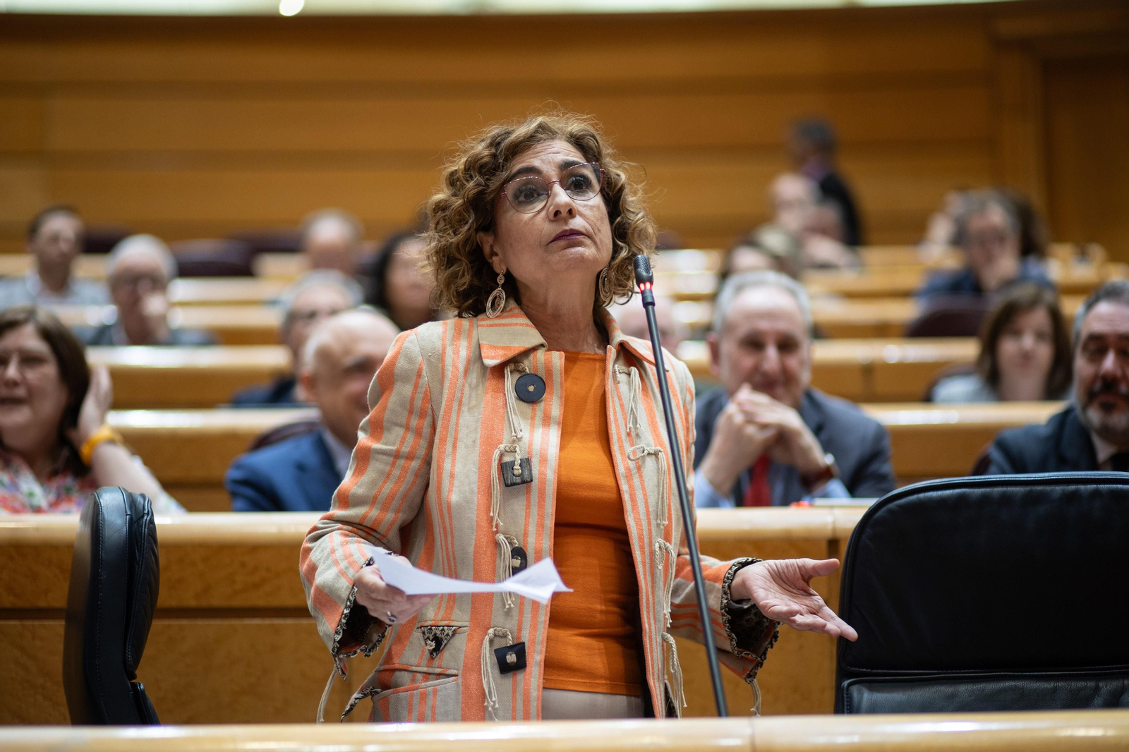 La vicepresidenta primera y ministra de Hacienda, María Jesús Montero.