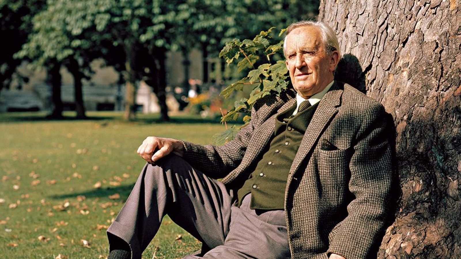 The late British author J. R. R. Tolkien pictured in Oxford, 1972
