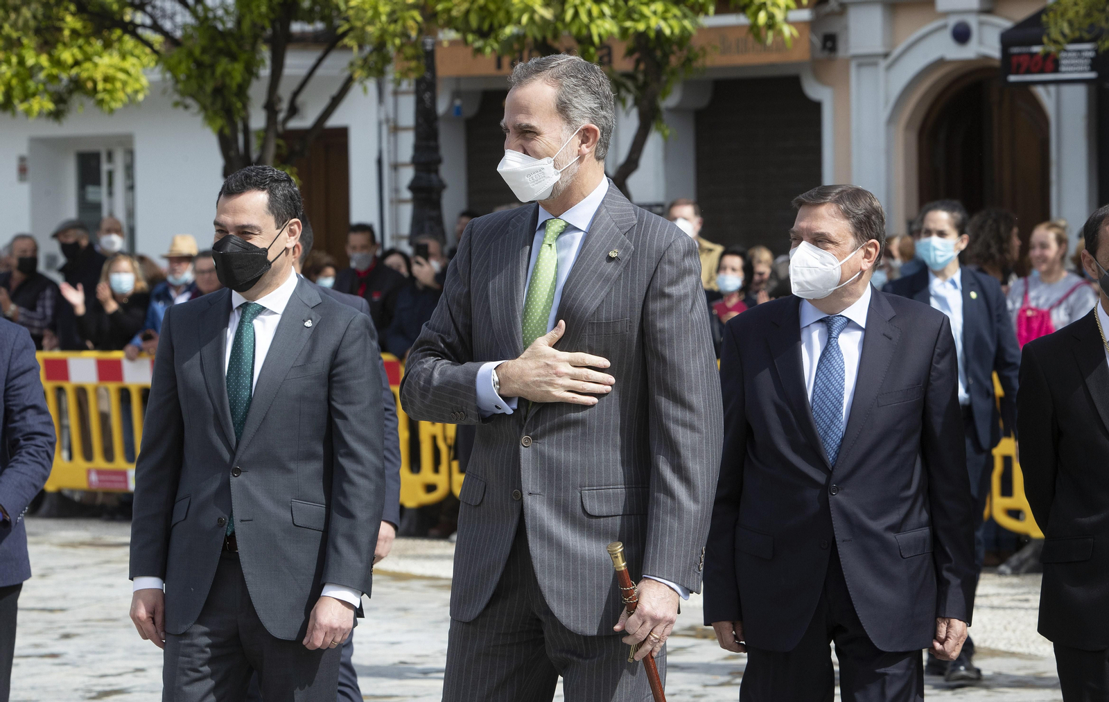 El rey recibe la Llave de oro de Sanlúcar de Barrameda (Cádiz)