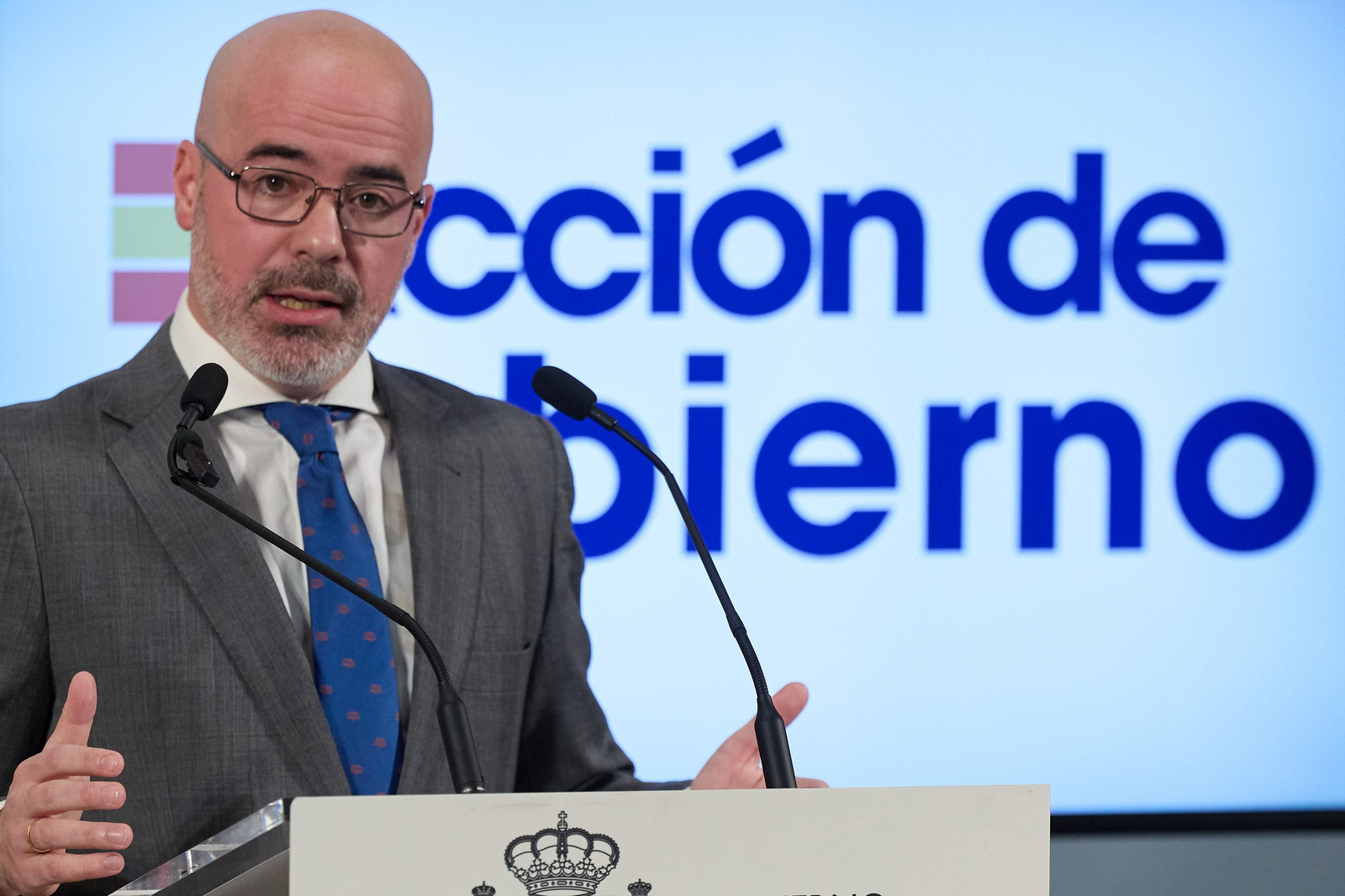 Archivo - El delegado del Gobierno en la Comunidad de Madrid, Francisco Martín, durante una rueda de prensa, en la sede de la Delegación del Gobierno, a 30 de diciembre de 2024, en Madrid (España).